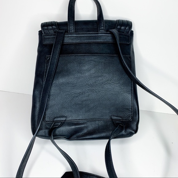 ALDO Black Faux Leather Backpack - Picture 4 of 8